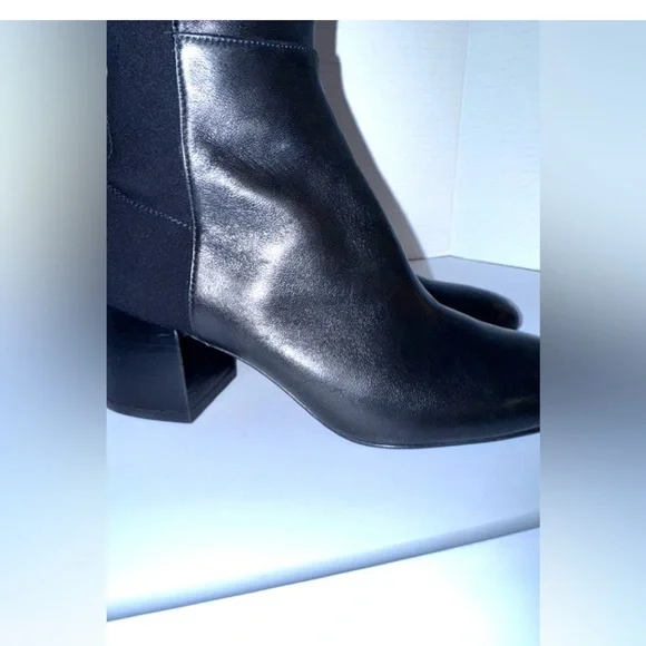 Stuart Weitzman Stand Stretch Black 50/50 Knee Boots 7.5